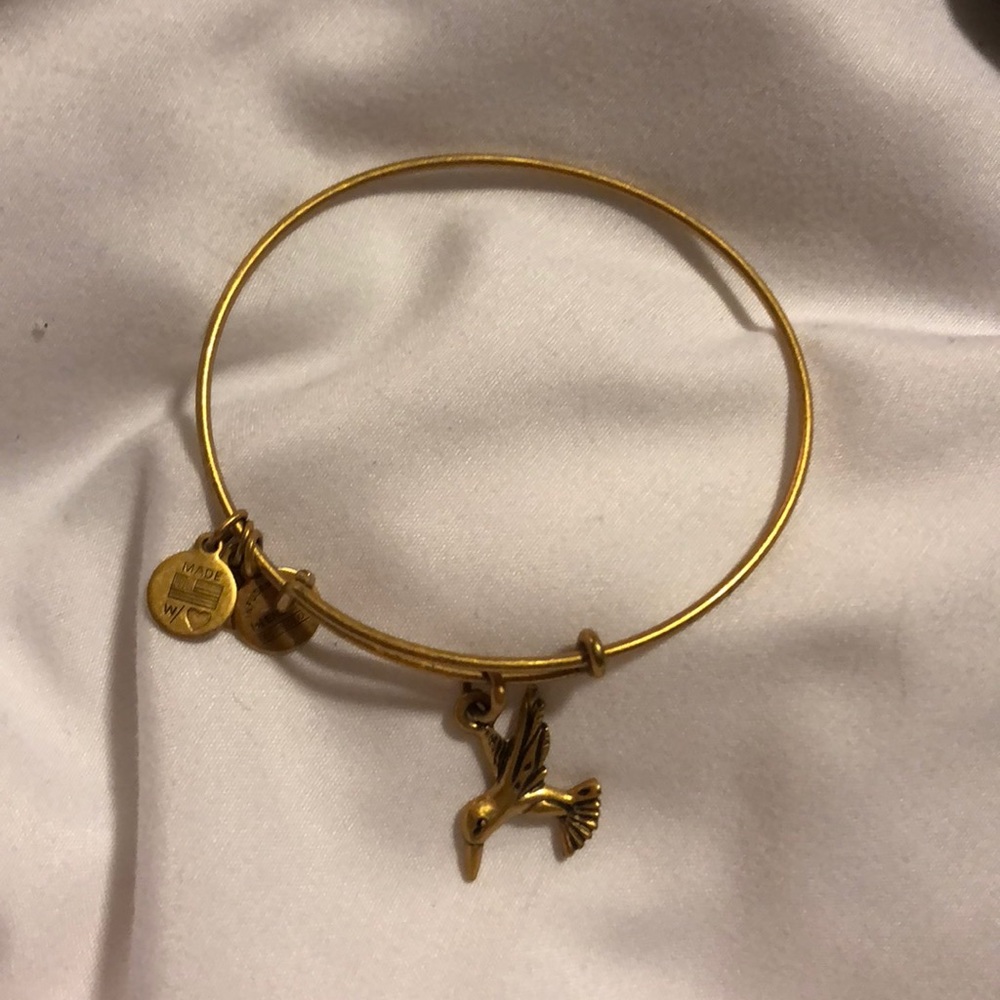 Alex and ani gold bird bangle